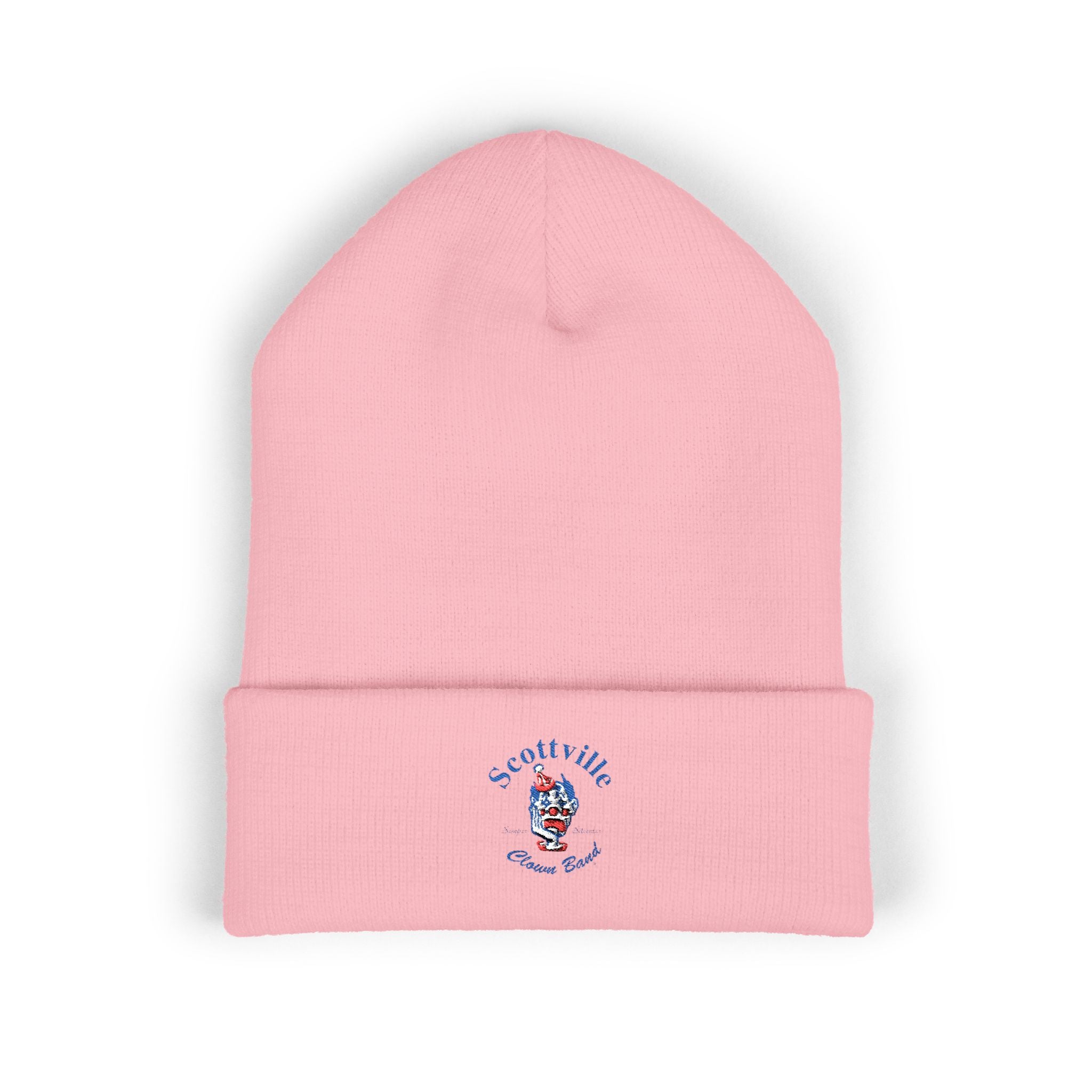 Scottville Clown Band Embroidered Cuffed Beanie