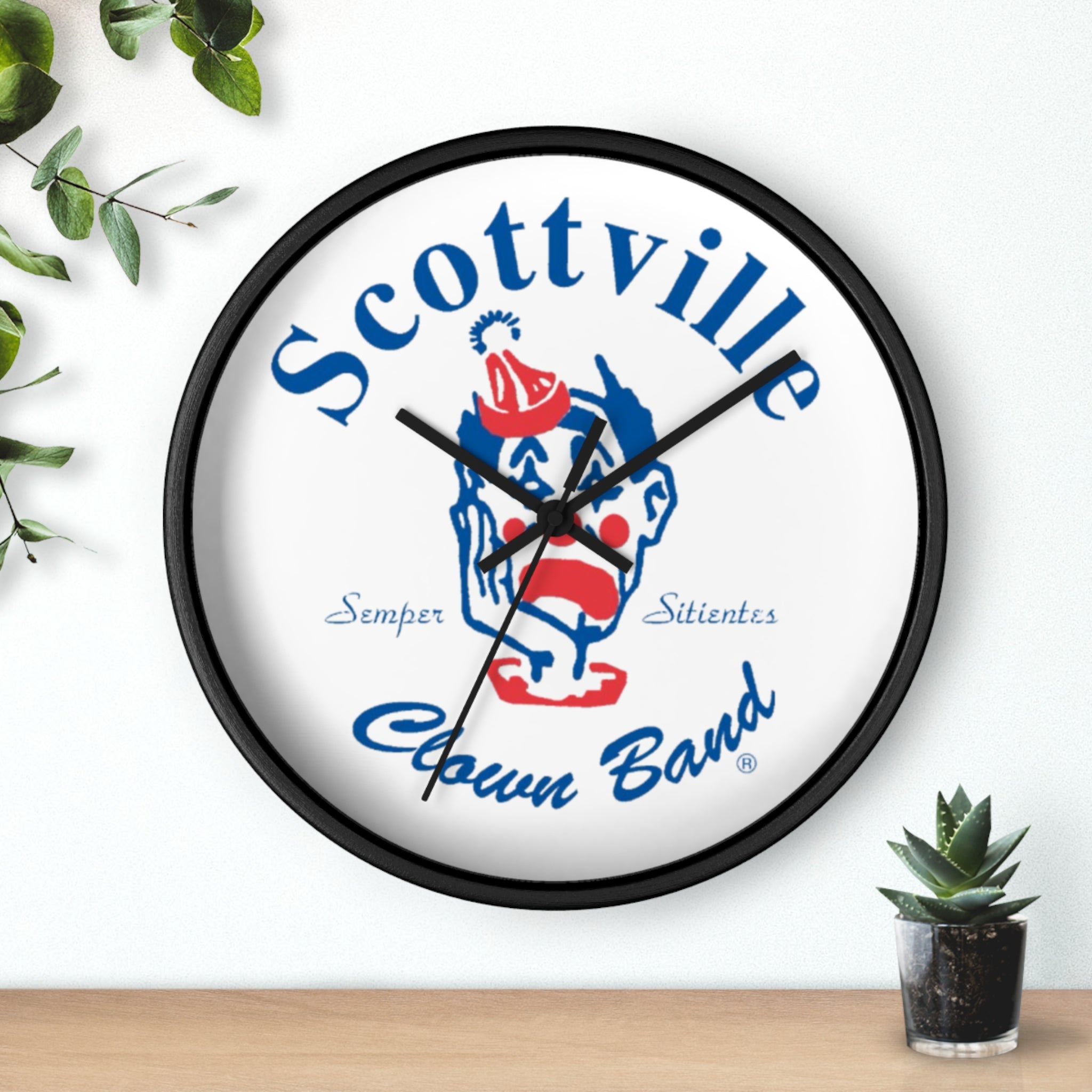 Scottville Clown Band Wall Clock