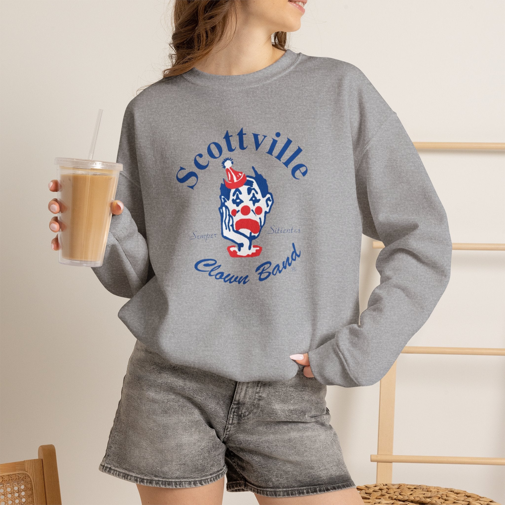 Scottville Clown Band Unisex Crewneck Sweatshirt