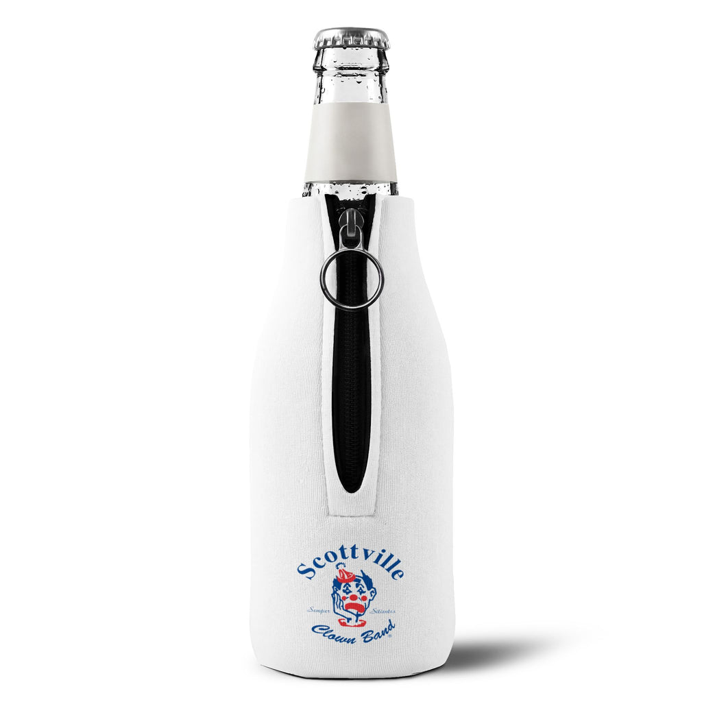 Scottville Clown Band Zip-Up Bottle Cooler Sleeve