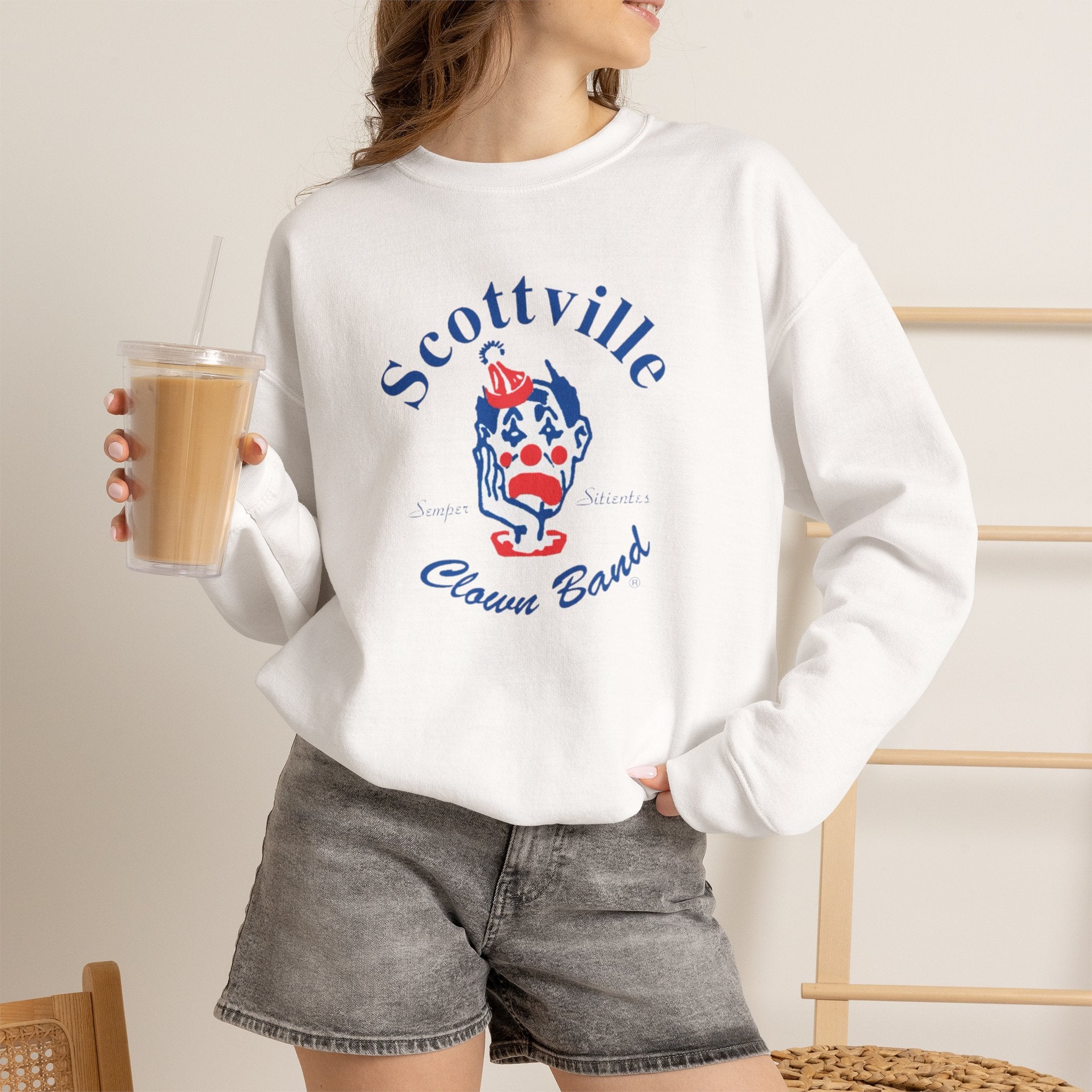 Scottville Clown Band Unisex Crewneck Sweatshirt