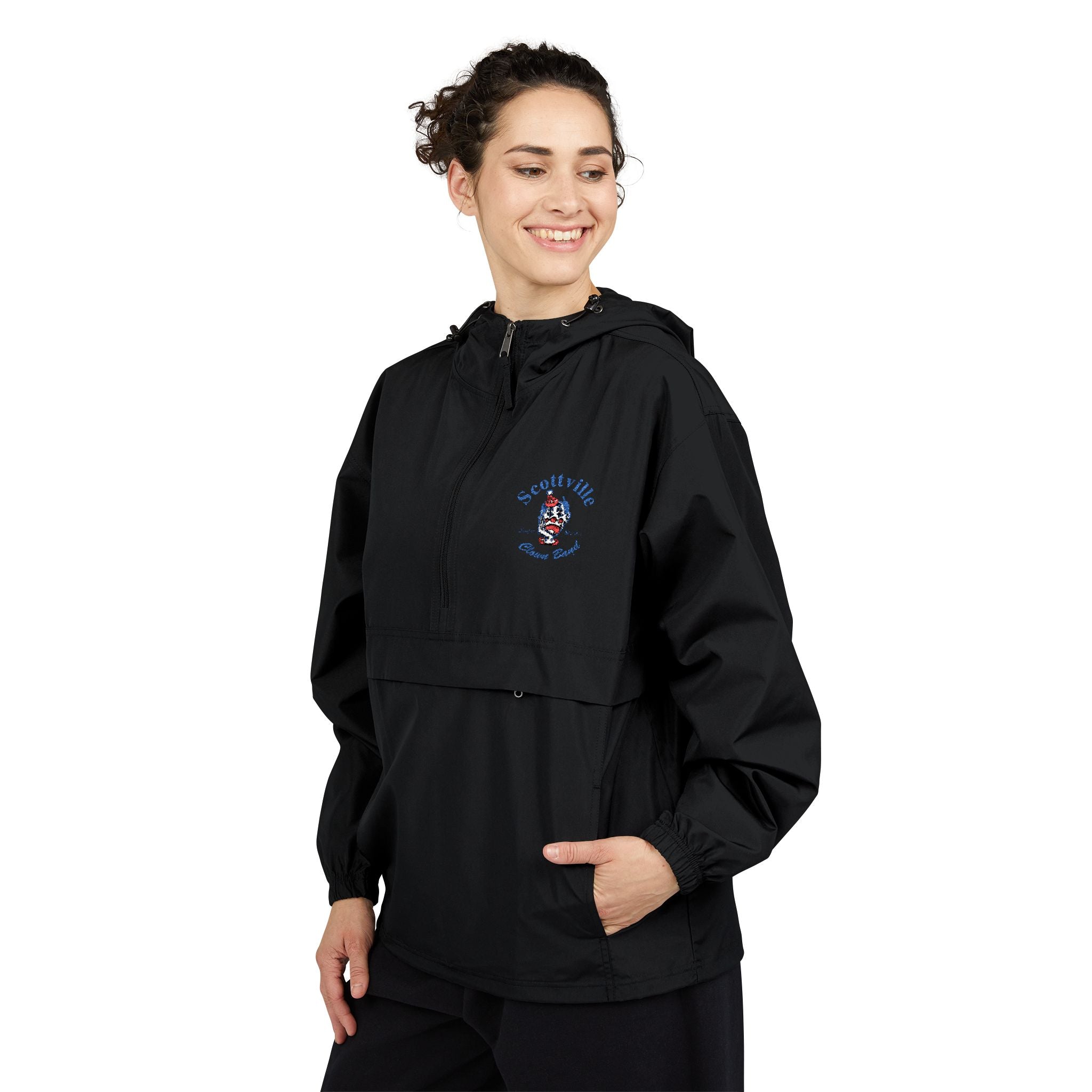Scottville Clown Band Embroidered Champion Packable Anorak Jacket