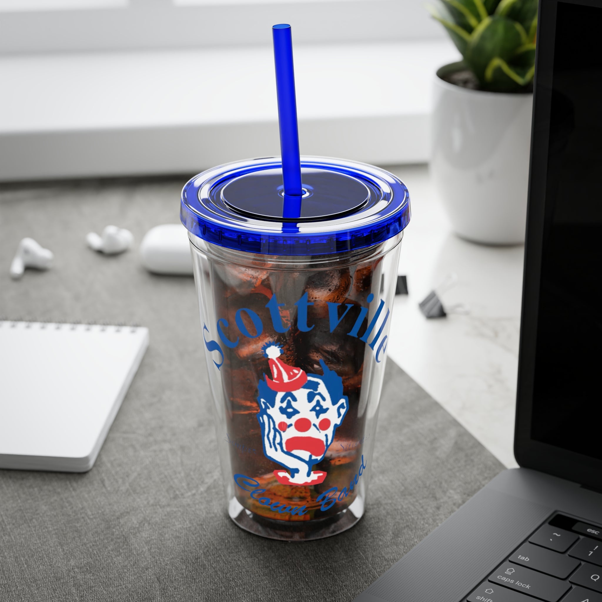 Scottville Clown Band Sunsplash Tumbler with Straw, 16oz