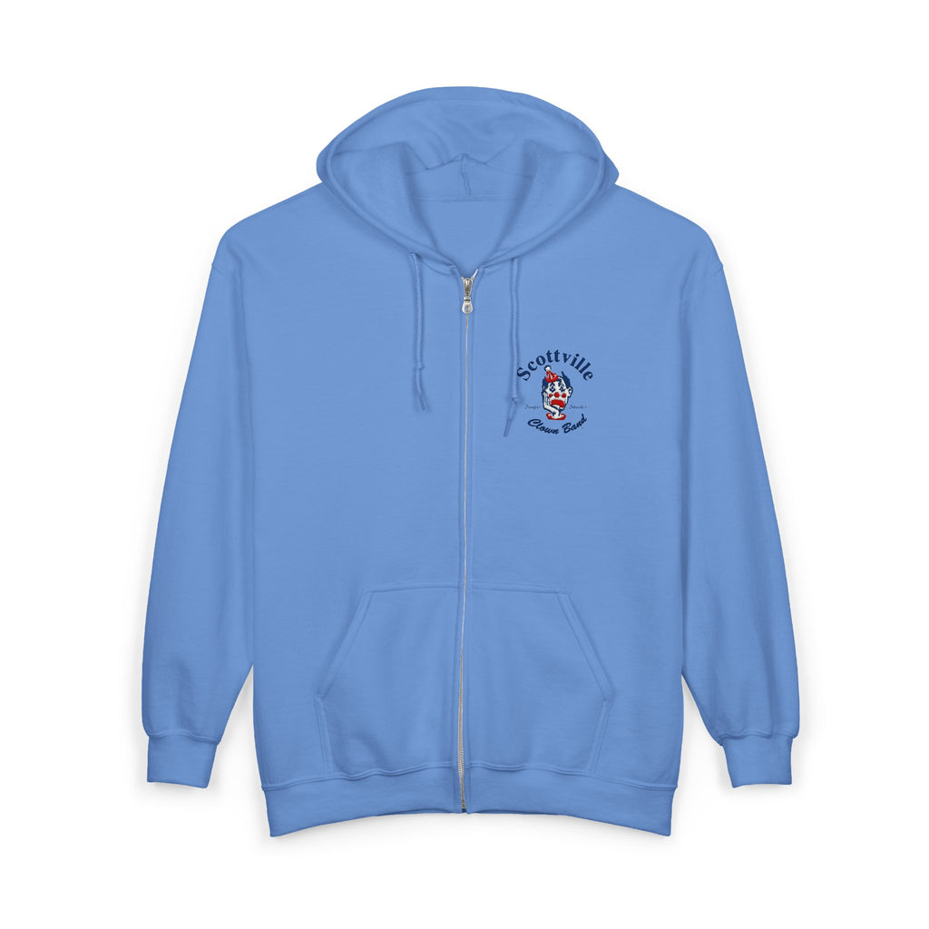 Scottville Clown Band Embroidered Full Zip Hooded Sweatshirt