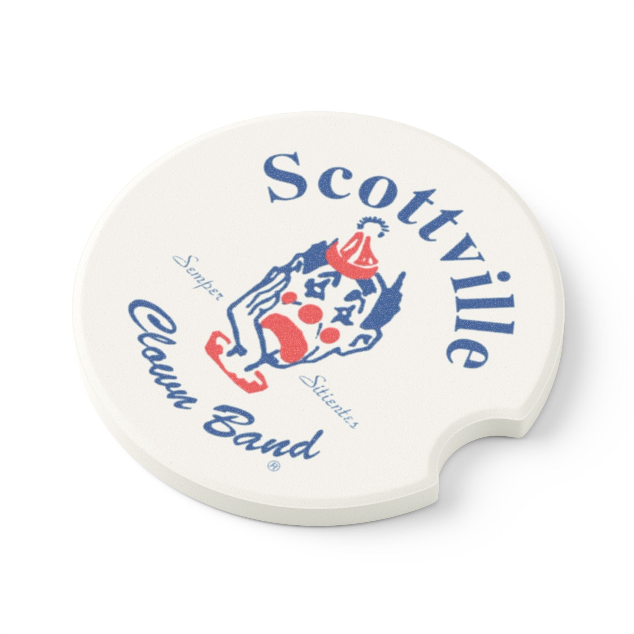 Scottville Clown Band Soapstone Car Coaster