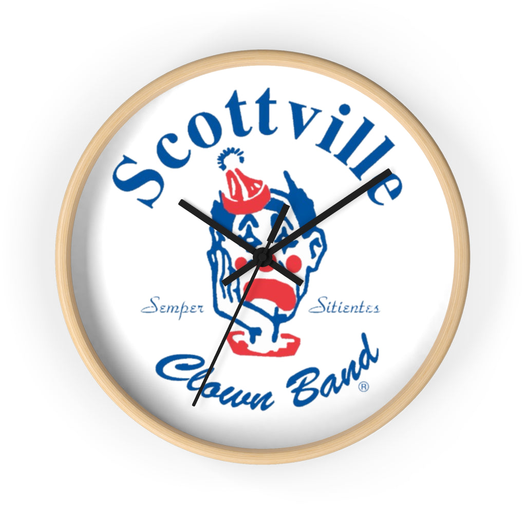 Scottville Clown Band Wall Clock