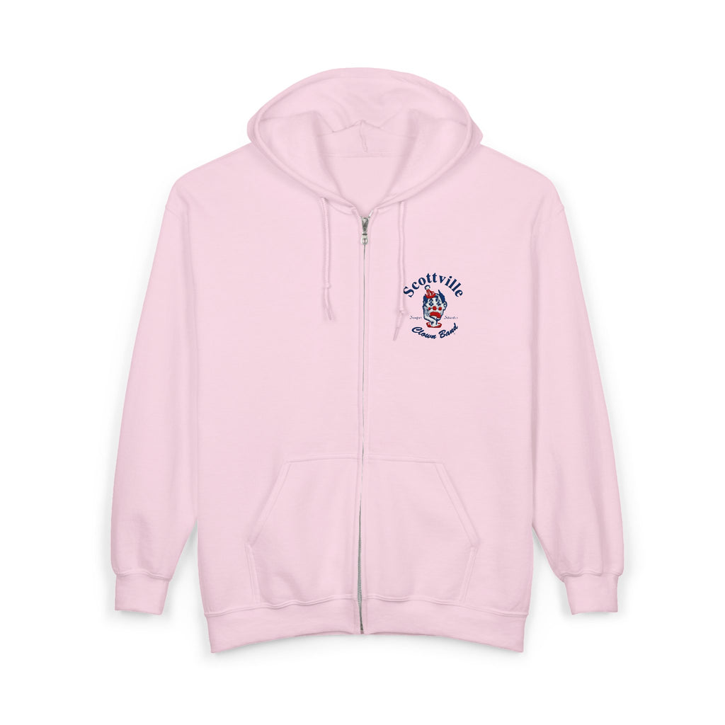 Scottville Clown Band Embroidered Full Zip Hooded Sweatshirt