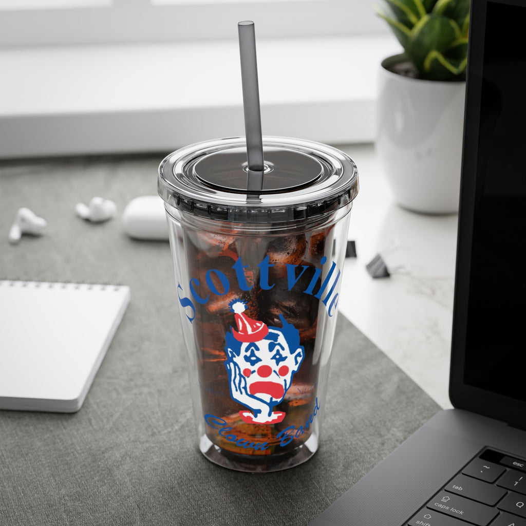 Scottville Clown Band Sunsplash Tumbler with Straw, 16oz