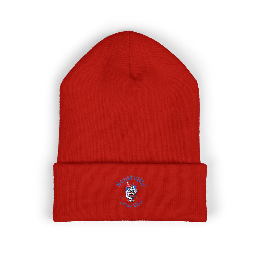 Scottville Clown Band Embroidered Cuffed Beanie