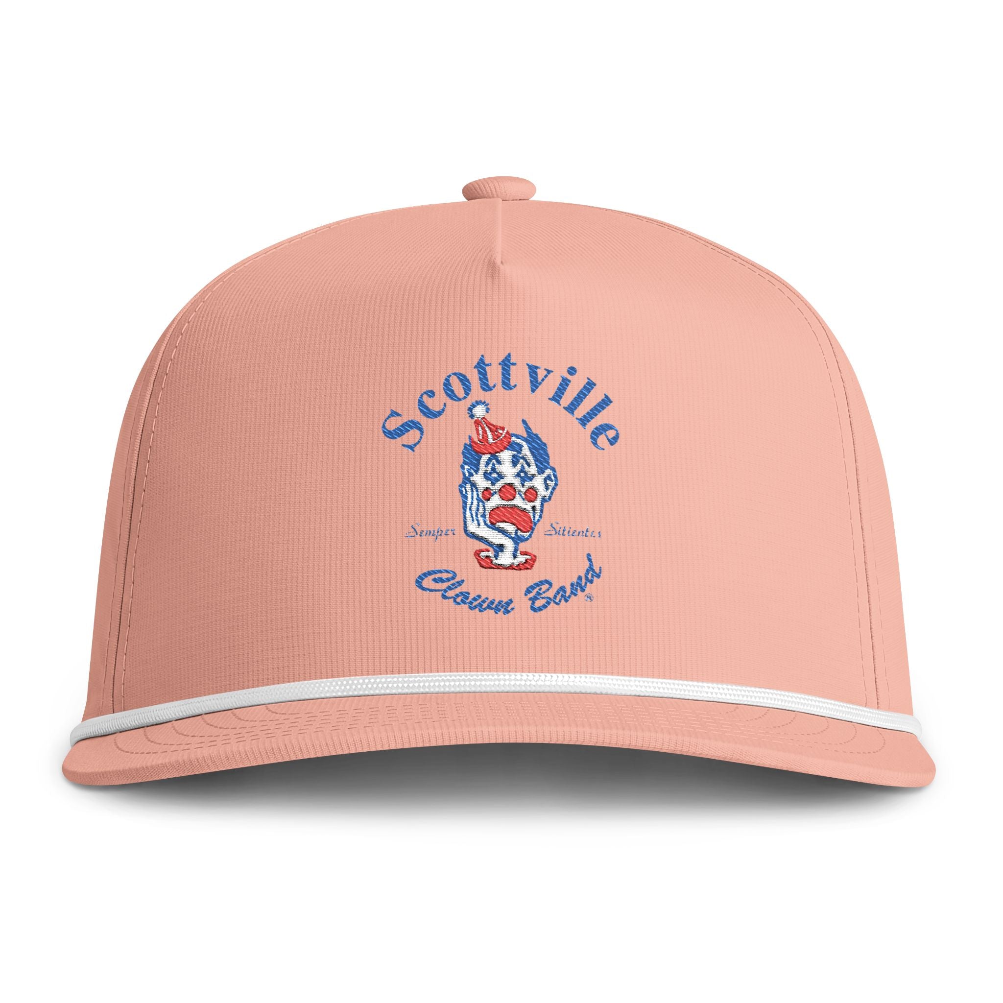 Scottville Clown Band Embroidered Sunwashed Rope Cap
