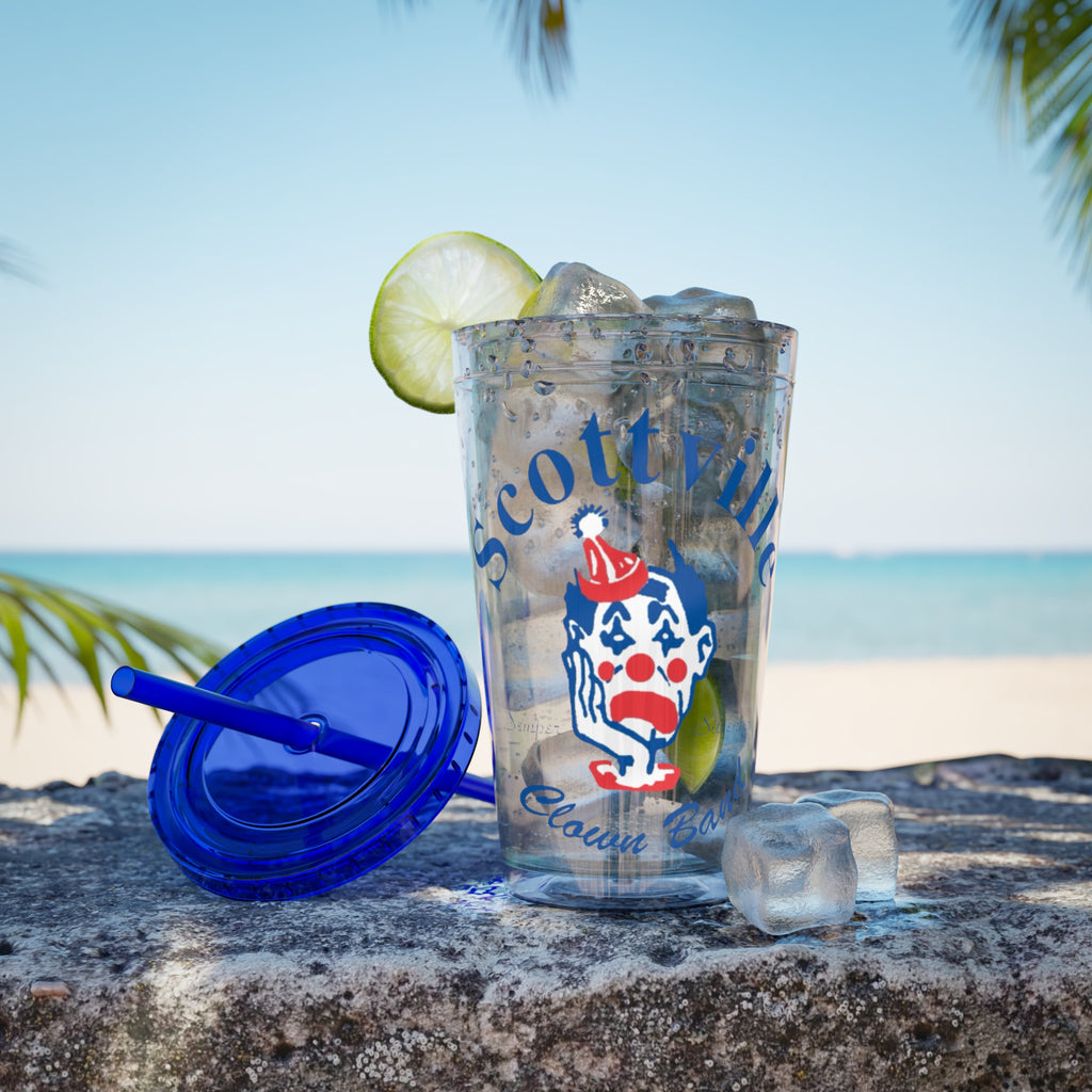 Scottville Clown Band Sunsplash Tumbler with Straw, 16oz