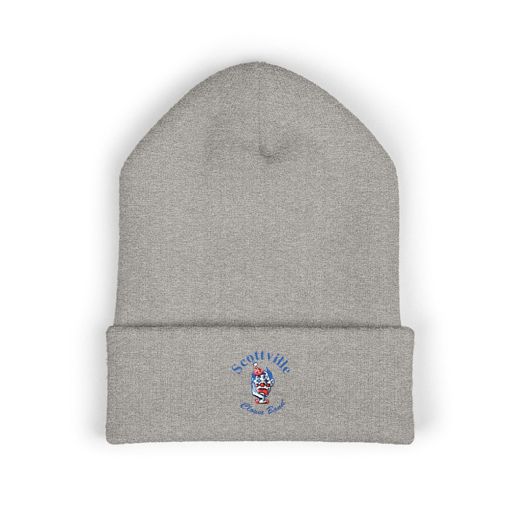 Scottville Clown Band Embroidered Cuffed Beanie