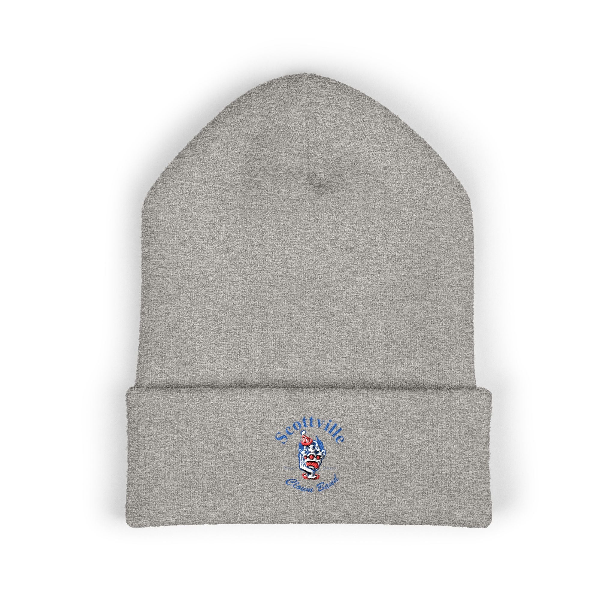 Scottville Clown Band Embroidered Cuffed Beanie
