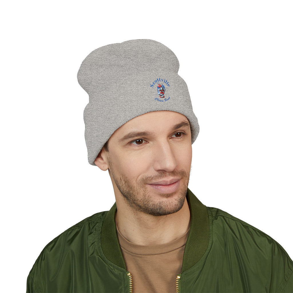 Scottville Clown Band Embroidered Cuffed Beanie
