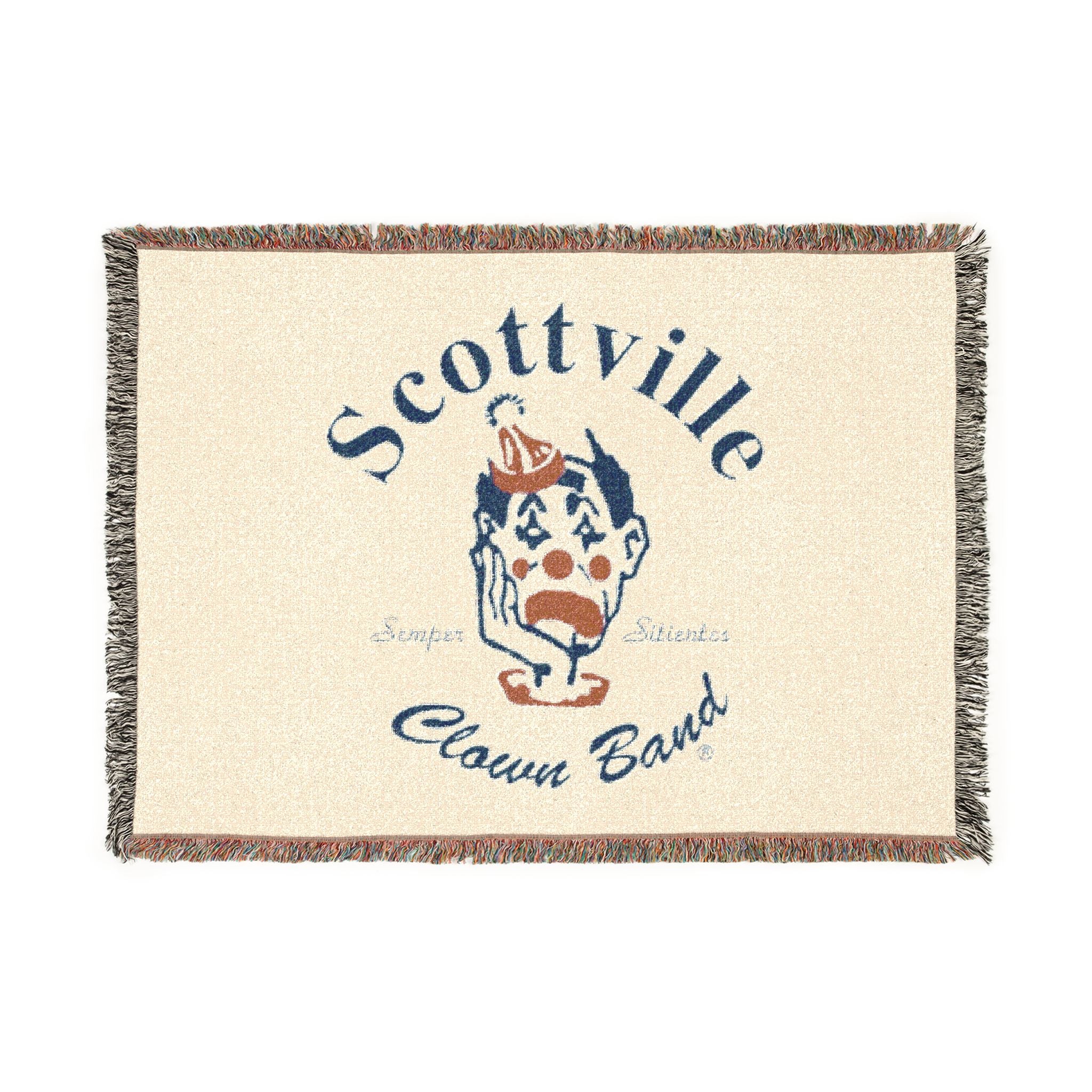 Scottville Clown Band Woven Throw Blanket