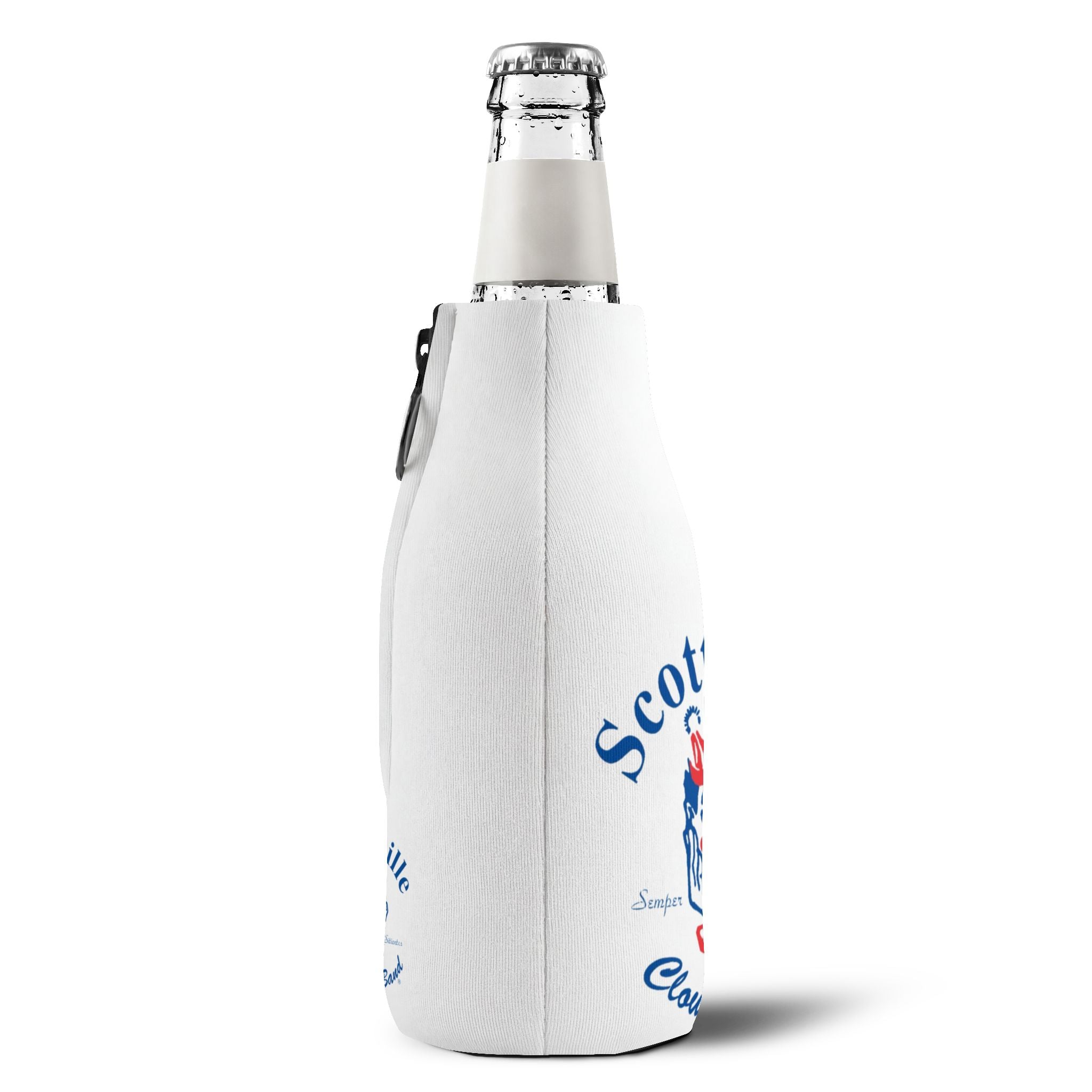Scottville Clown Band Zip-Up Bottle Cooler Sleeve