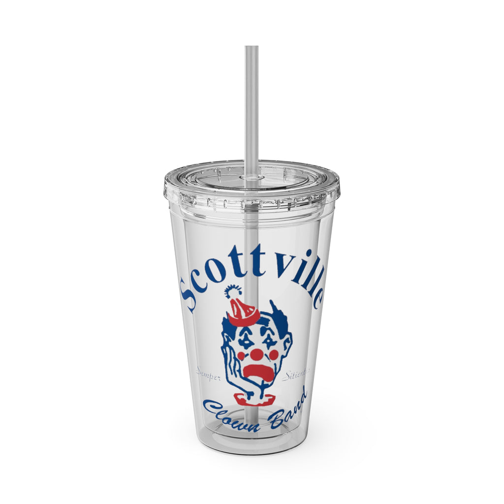 Scottville Clown Band Sunsplash Tumbler with Straw, 16oz