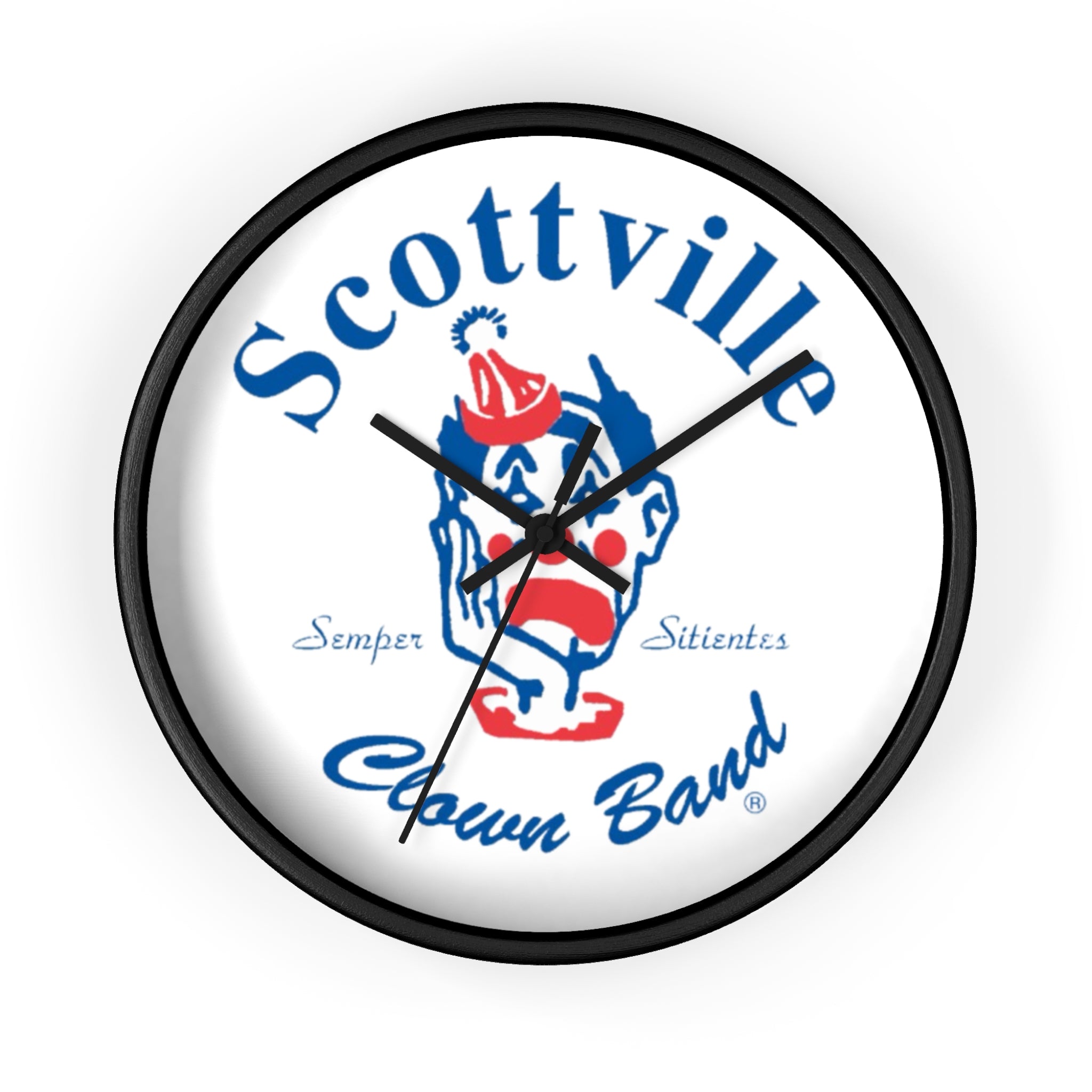 Scottville Clown Band Wall Clock