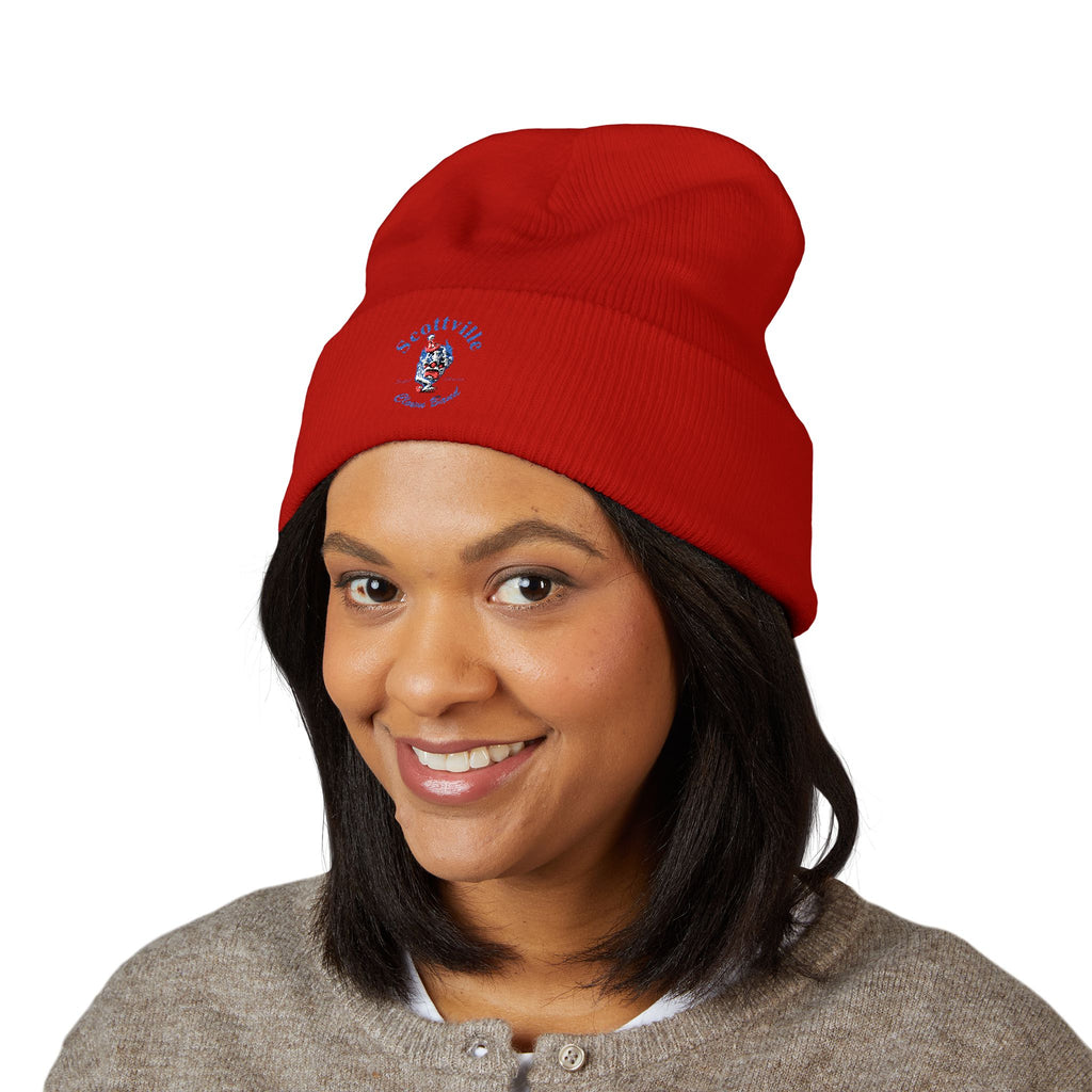 Scottville Clown Band Embroidered Cuffed Beanie
