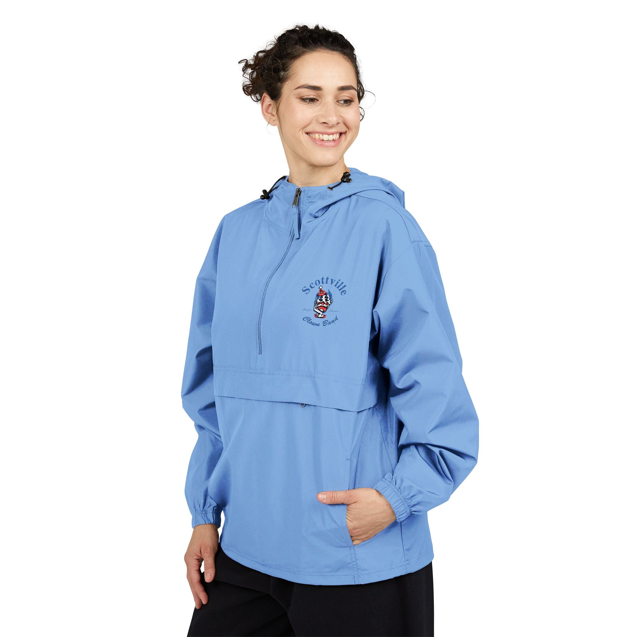 Scottville Clown Band Embroidered Champion Packable Anorak Jacket