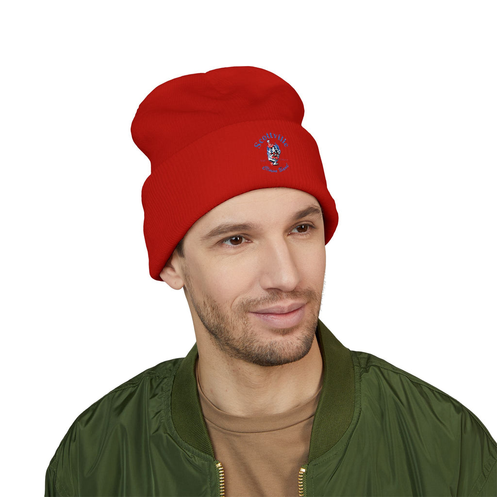 Scottville Clown Band Embroidered Cuffed Beanie