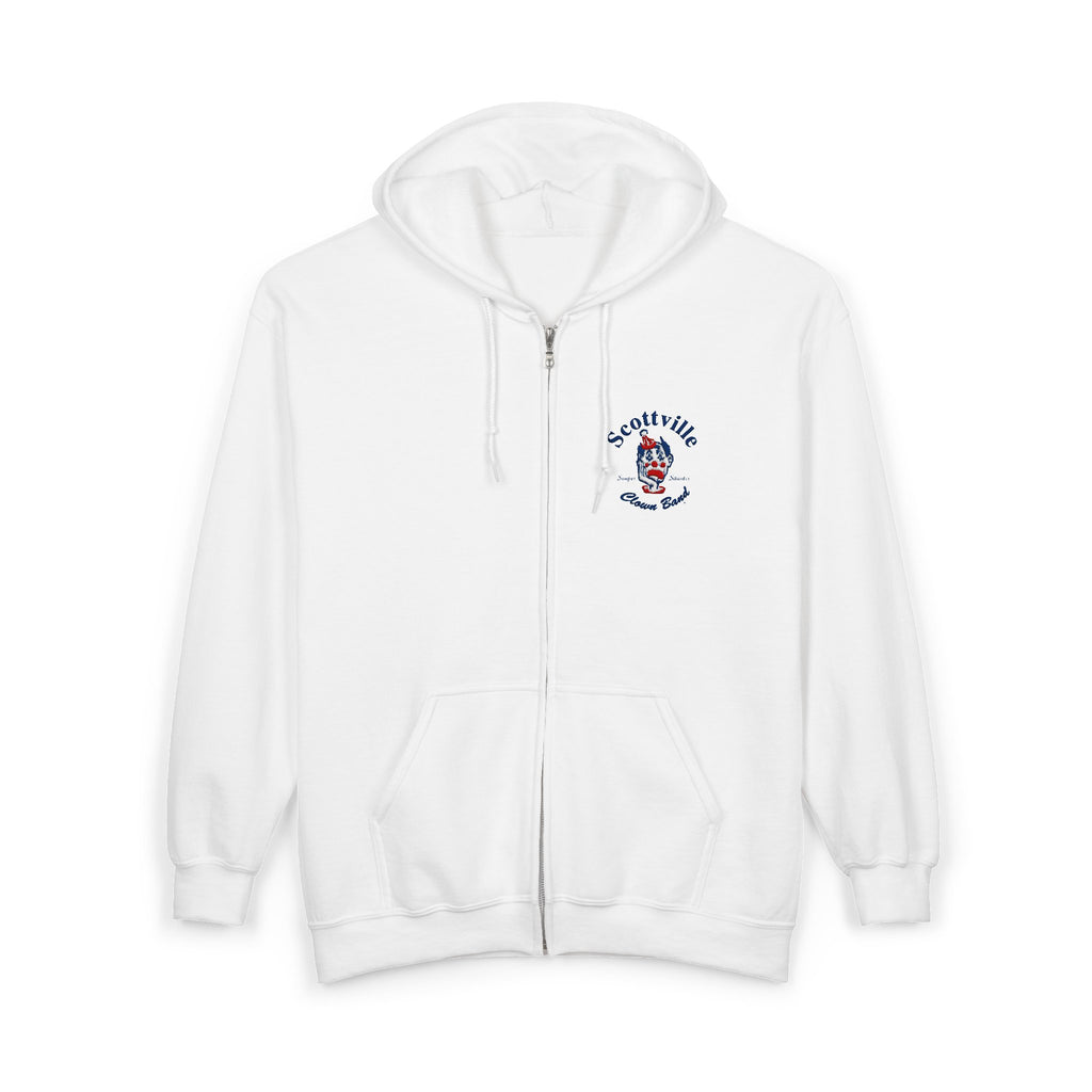 Scottville Clown Band Embroidered Full Zip Hooded Sweatshirt