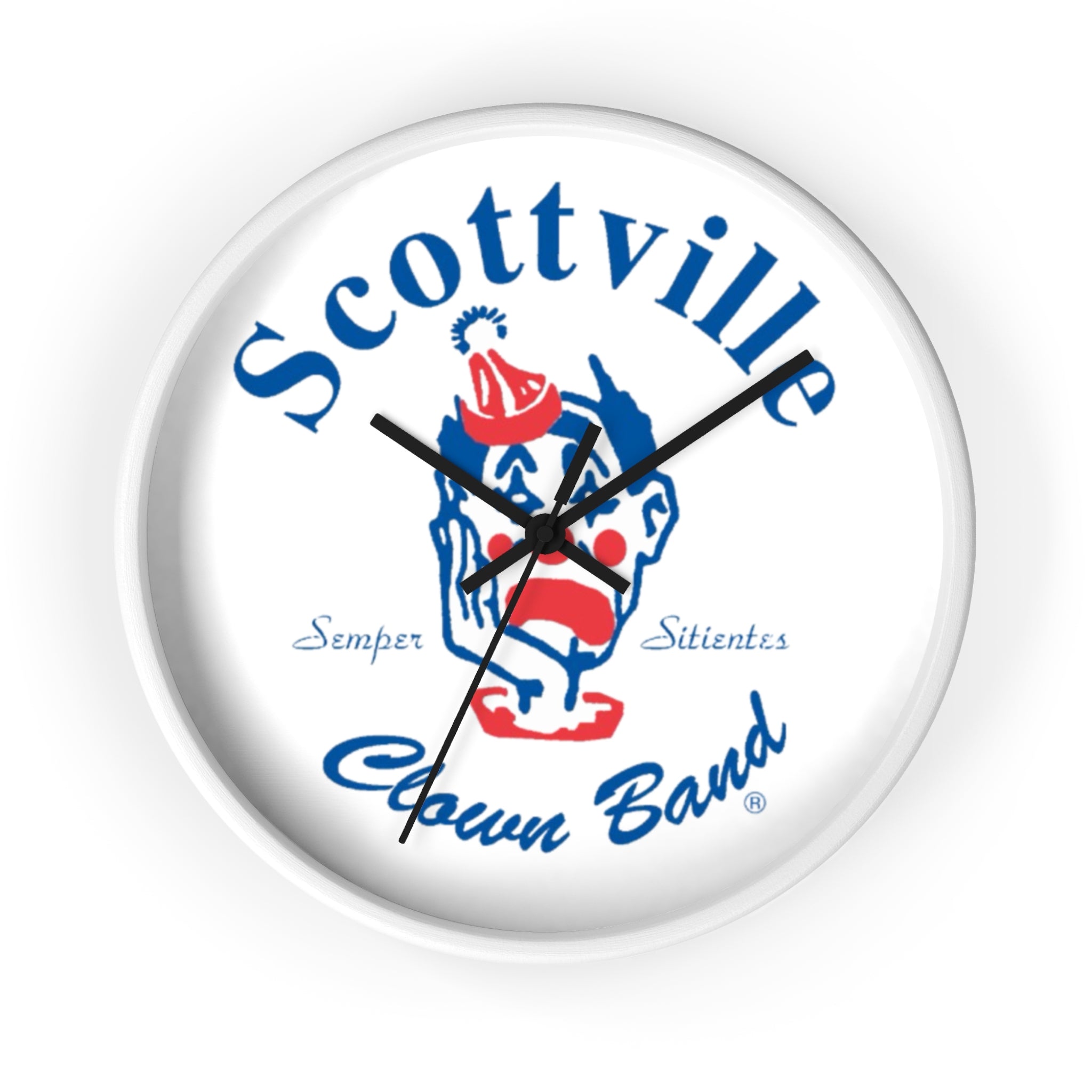 Scottville Clown Band Wall Clock
