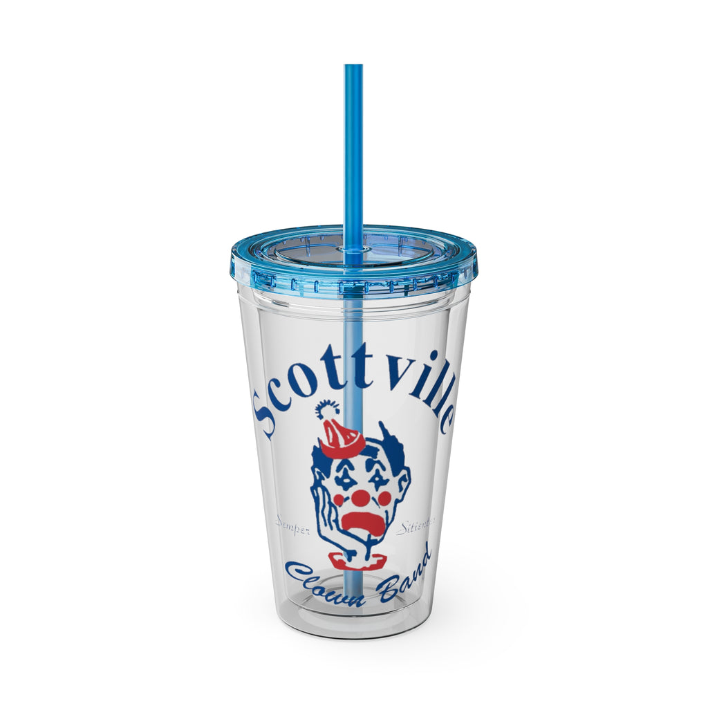 Scottville Clown Band Sunsplash Tumbler with Straw, 16oz