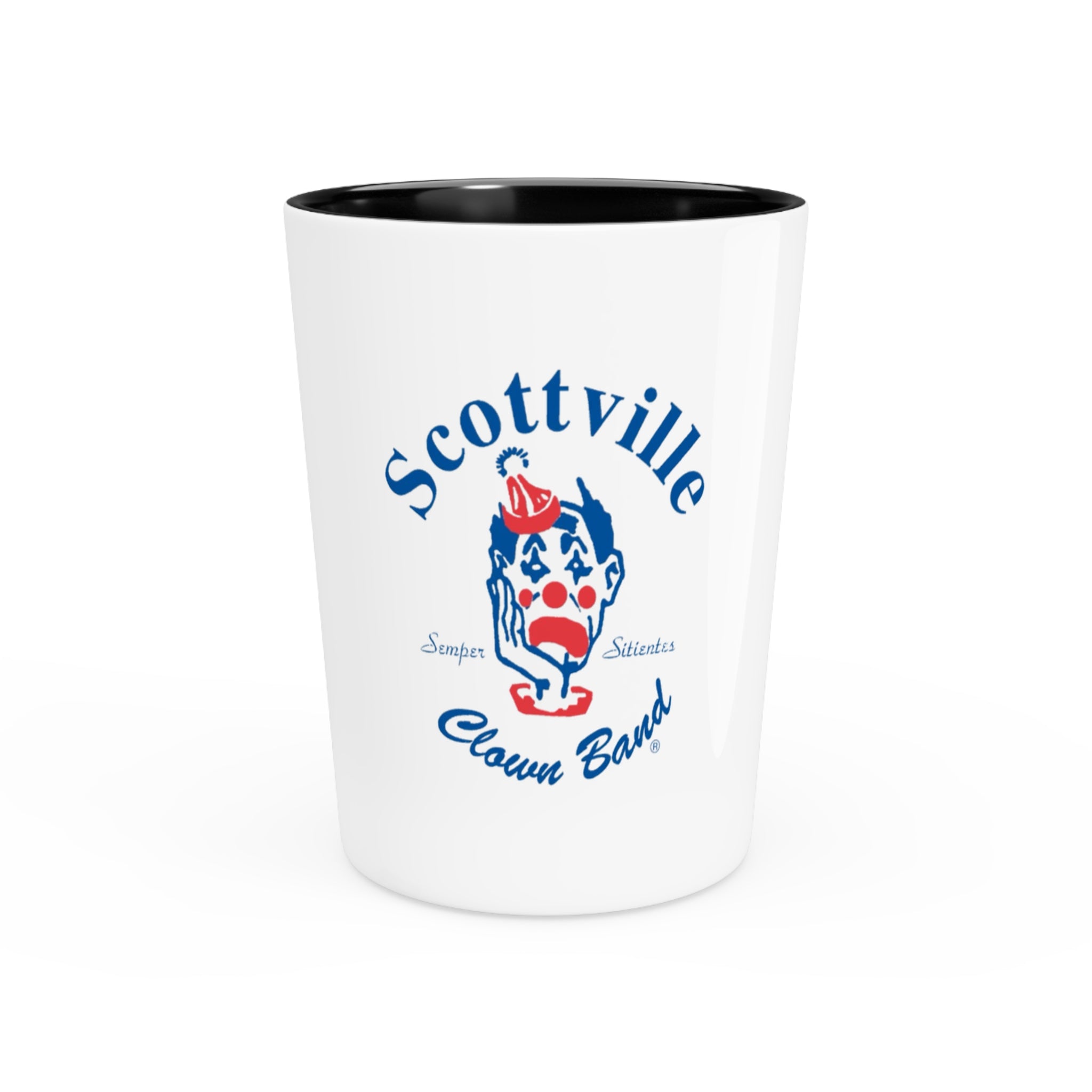 Scottville Clown Band Shot Glass