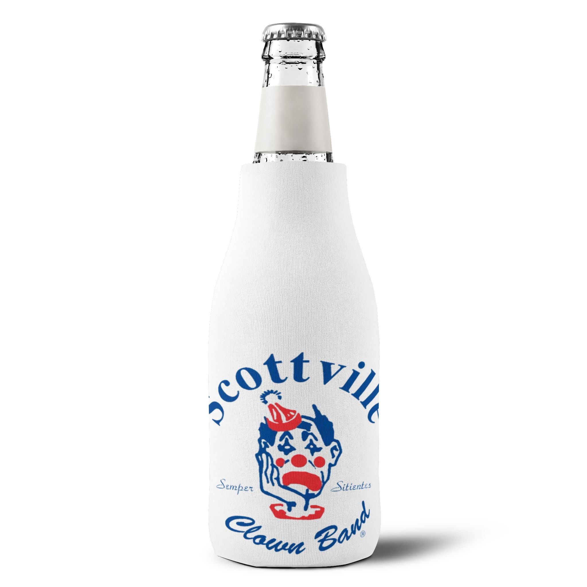 Scottville Clown Band Zip-Up Bottle Cooler Sleeve