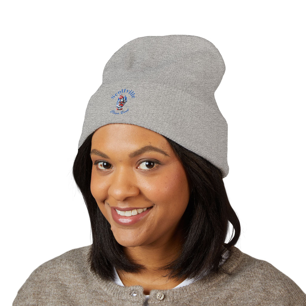 Scottville Clown Band Embroidered Cuffed Beanie