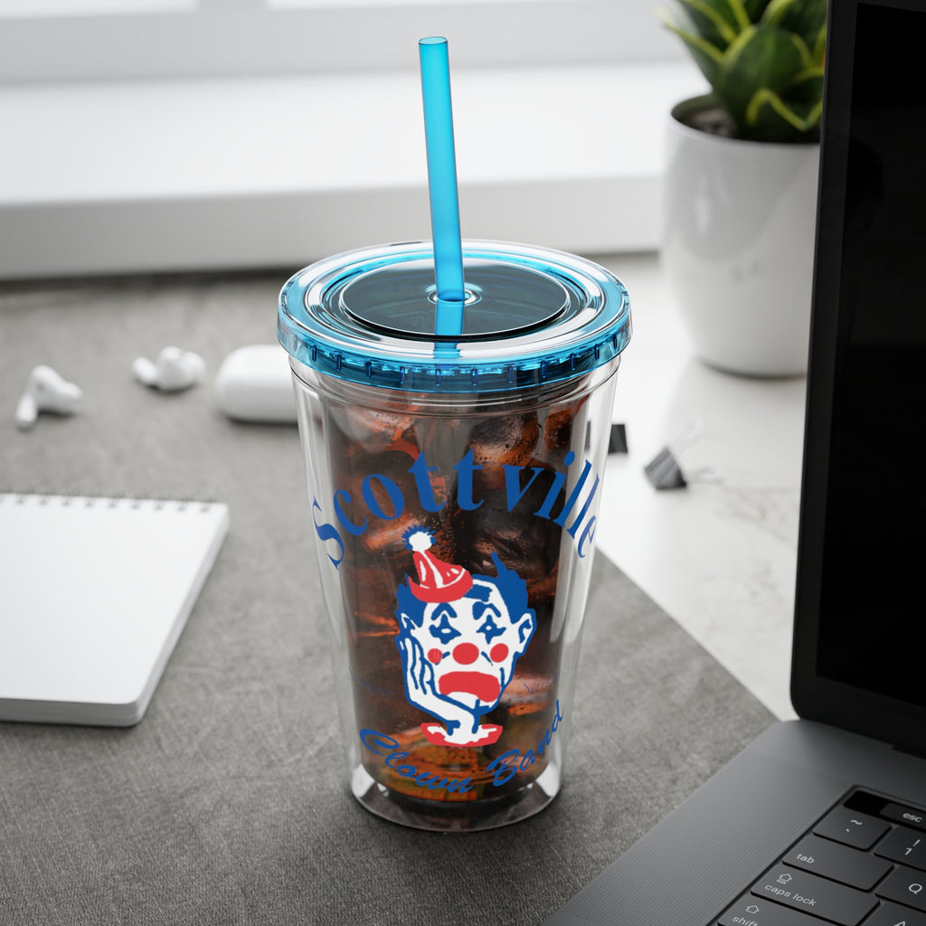 Scottville Clown Band Sunsplash Tumbler with Straw, 16oz