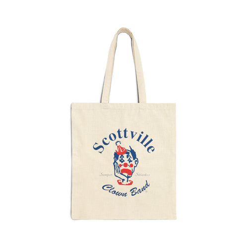 Scottville Clown Band Cotton Canvas Tote Bag