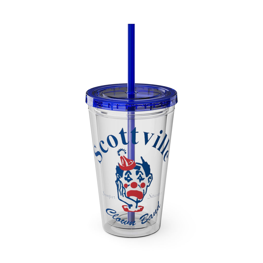 Scottville Clown Band Sunsplash Tumbler with Straw, 16oz