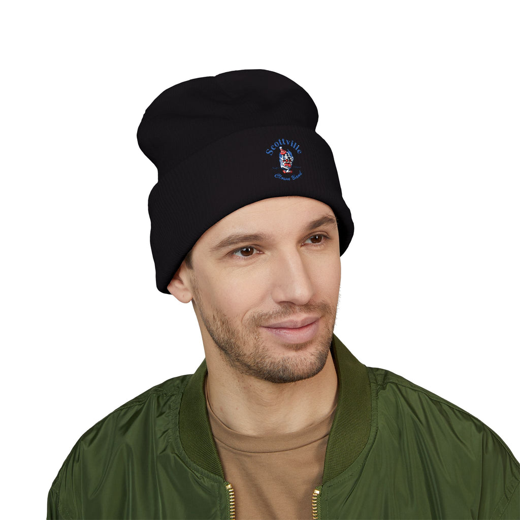 Scottville Clown Band Embroidered Cuffed Beanie